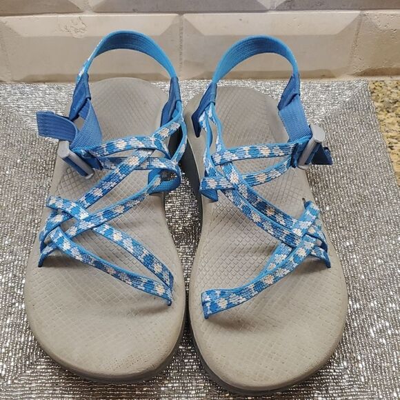 CHACO - ZX1 Womens Blue Gray Sandals Size 10 - Picture 2 of 8